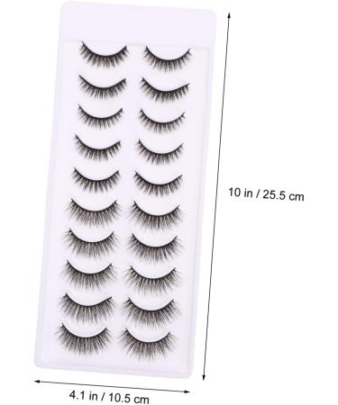 Beaupretty 10 Pairs Fake Eyelashes Dramatic Eyelashes Decoration Soft Thick False Lashes Segmented False Eyelashes Extensive Black Decor Women Fake Lashes Tool 3d Chemical Fiber Dense - Buy Online on GoSupps.com