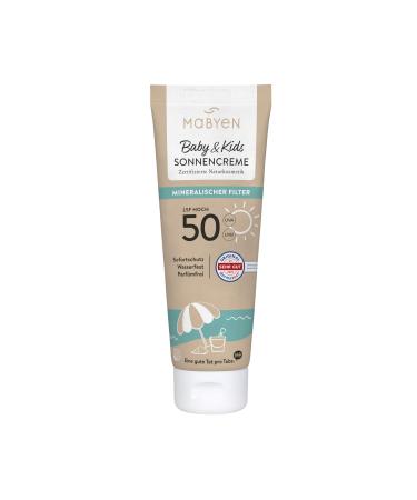 MABYEN Cr me Solaire B b & Enfants SPF 50 Protection 100% min rale sans parfum r sistante l eau Id ale pour les peaux sensibles