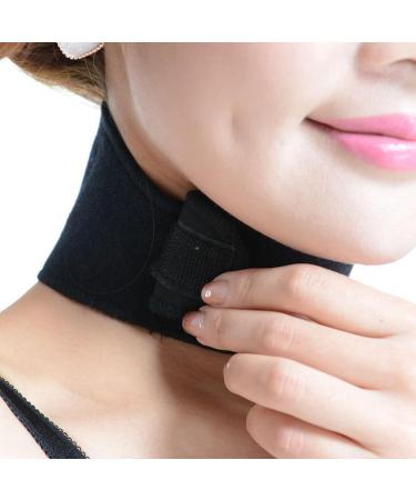 RiToEasysports 2 Pack Self-Heating Neck Support - Magnetic Care Soft & Comfortable Neck Straps for Pain Relief - Warm Support in Black - Buy Online on GoSupps.com
