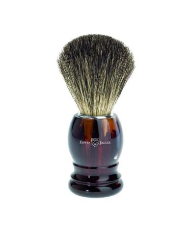 Shaving brush badger hair (black) tortoiseshell look EDWIN JAGGER