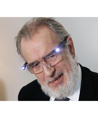 5 STAR LED Magnifying Glasses - 160% Magnification Lighted Eyewear for Reading & Crafts USB Rechargeable - Shop Internationally - Buy Online on GoSupps.com