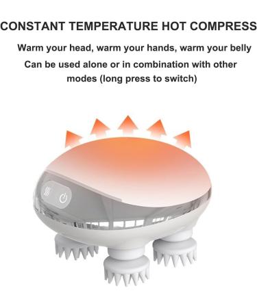 Scalphero - Smart Scalp Massager for Hair Growth | Portable Waterproof Device with Red Light Therapy | Handheld & USB Rechargeable - Buy Online on GoSupps.com