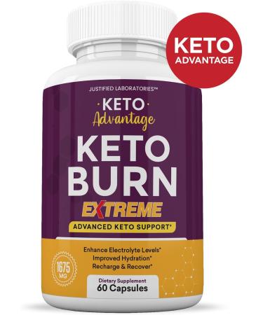 Keto Advantage Keto Burn Extreme Pills 1675MG New & Improved Formula Contains Apple Cider Vinegar Extra Virgin Olive Oil Powder Green Tea Leaf 60 Capsules - Buy Online on GoSupps.com