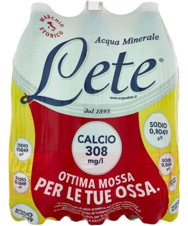 Lete Acqua Minerale Effervescente Naturale 1.5L (Confezione da 6) - Buy Online on GoSupps.com