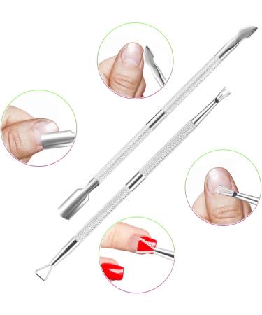 XUNXMAS Cuticle Trimmer & Pusher Set - Dead Skin Clipper Manicure Pedicure Tools (Silver) - Buy Online on GoSupps.com