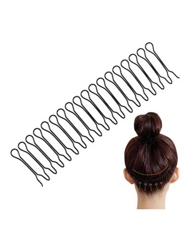 Wire Hair Comb - Invisible U Pin Hair Side Combs | Hair Finishing Fixer Comb | Hair Updo Styling Tools | U Pin Stretchable Hair Side Combs | Decorative Bangs Holder For Women & Girls Hairstyle