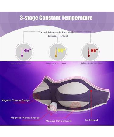 Electric Breast Machine Breast Massager with 3 Temperature Adjustments Chest Massager for Prevent Breast Prolapse Sagging Deformation (Ab) - Buy Online on GoSupps.com