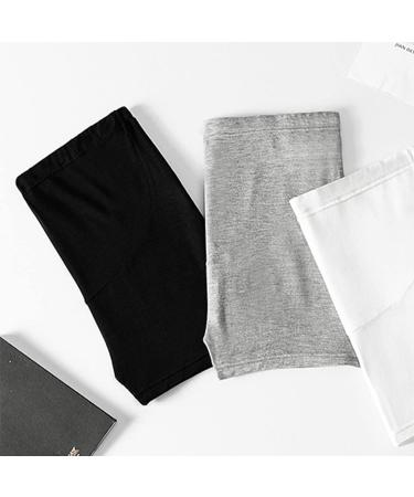 Maternity Modal Leggings Shorts | High Elasticity Adjustable Waist | Pregnancy Lounge & Yoga Shorts (Black) - Size L - Buy Online on GoSupps.com