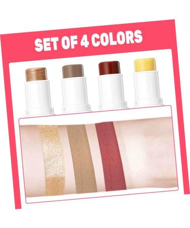 FOMIYES 2 Sets Contour Stick Highlighter Makeup Liquid Highlighter Neopentyl Di(ethylhexanoate) Ester 1 g (Pack of 1) As Shownx2pcs - Buy Online on GoSupps.com