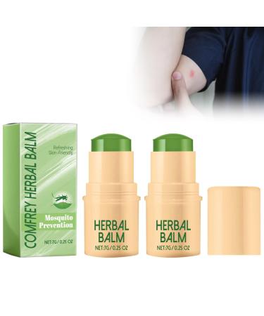Comfrey Herbal Balm Comfrey Ointment Comfrey Cream for Soothing Skin Irritation and Itching Repellent Balm Against Itching and Soothing Quick Relief of Redness and Discomfort 2 Pieces