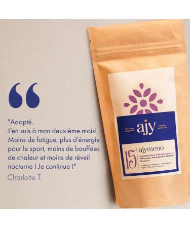 AJY MENO Menopause Treatment without Hormones | Shatavari Ashwagandha Red Clover | Hormone Balance Anti Stress & Hot Flashes | 90 Capsules Natural Vegan & French - Buy Online on GoSupps.com