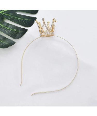 NSLS Shiny Gold Birthday Crown Tiara for Girls - Princess Headband Decoration - Buy Online on GoSupps.com