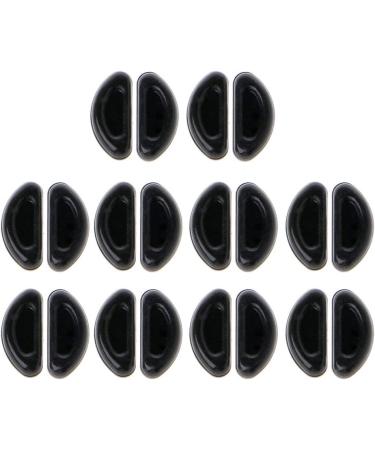 Bayore Self-Adhesive Nose Pads for Glasses - 10 Slip-Resistant Silicone Pads Thin & Comfortable Black 1mm - Buy Online on GoSupps.com