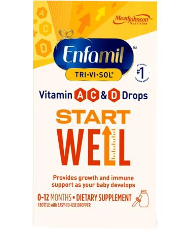 Enfamil Tri-Vi-Sol Supplement Drops Vitamins A D and C for Infants 1.66 fl oz (50 ml) - Buy Online on GoSupps.com