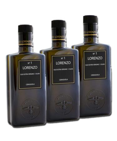 Manfredi Barbera - LORENZO Collection - Extra Virgin Olive Oil - Made in Italy (Lorenzo No. 1 3 Pack/Piece)