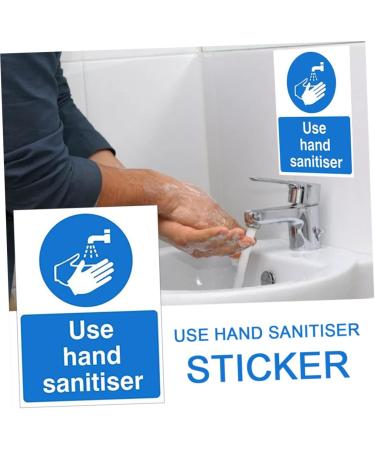 Healvian 5pcs Hand Sanitzer Poster Stickers Decal Safety Informative Sign Wash Your Hands Sign Bathroom Sink Sticker Hand Sanitiser Decals Pvc Safety Warning Decals Use Hand Sanitiser Sign 20X15X1cm As Shown 5pcs - Buy Online on GoSupps.com
