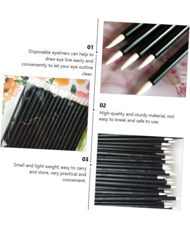 Mipcase 100pcs Disposable Eyeliner Gel Eyeliner Brush Lip Scrubber Tool Makeup Eyeliner Brush Mascara Liquid - Buy Online on GoSupps.com