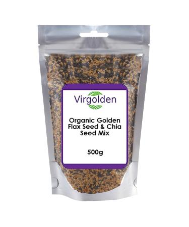 Organic Golden Flax Seed & Chia Seed Mix 500g by Virgolden Organic