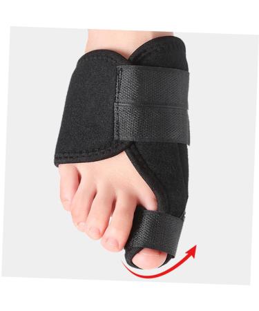 NOLITOY Hammertoe & Bunion Corrector Splint - Adjustable Black Thumb Brace for Pain Relief | 1 Pair - 30x14cm - Buy Online on GoSupps.com