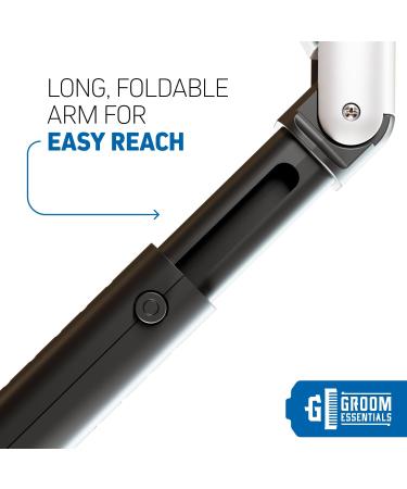 Groom Essentials Electric Back Shaver for Men - 150 Extension Extendable Handle Multi-Functional & Travel-Friendly Design - Battery Powered V2 - Buy Online on GoSupps.com