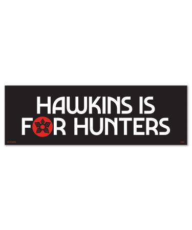 Genuine Fred Stranger Things, Bumper Magnet, Hawkins is for Hunters, Multicolored