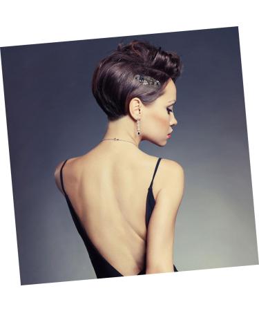 minkissy 1pc Spring Clip Girls Hair Clip Fashion Hairpin Rhinestone Hairpin Bridal Hair Jewelry Alloy Hairpin Women Accessories Bangs Clips Bobby Glass Crystal Vintage Bride 9X3X2CM Pattern F48-10 - Buy Online on GoSupps.com