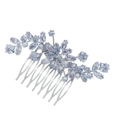Ipetboom Hair Comb Bride Rhinestone Barrette Accessory Bridal Head Wedding