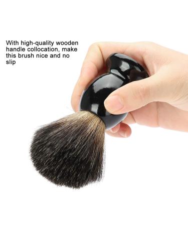 Men's 100% Pure Shaving Brush - Professional Hairdressing Tool with Black Handle for Effortless Shaving - Buy Online on GoSupps.com