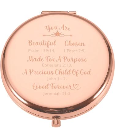 Inspirational Gifts for Women Christian Religious Gifts Compact Mirror for Women Mini Mirror Appreciation Gifts Easter Birthday Gifts for Her Wife Mom Grandma Valentine's Day Gift for Sister Friends - Buy Online on GoSupps.com