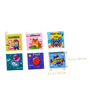 Abaodam 6-Piece Early Education Fabric Books for Kids - Portable Vegetable Recognition Learning Toys - Interactive Children's Educational Books - Buy Online on GoSupps.com