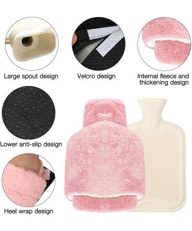 HRKVSK Electric-Free Foot Warmer - 2L Hot Water Bottle for Feet & Hands Super Soft Pink Foot Heater for Adults - Buy Online on GoSupps.com