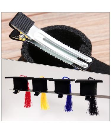 NUOBESTY 2Pcs Graduation Hat Hair Clip Set - Black Doctoral Cap Hairpins for Graduation Accessories - Buy Online on GoSupps.com