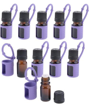 10pcs Bouteilles D'huile Essentielle et Manchons Parfums R cipients Pour Voyage Camping - Buy Online on GoSupps.com