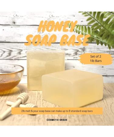 Honey Melt and Pour Soap Base - 2lb Natural Cosmetic Grade Soap for DIY Projects - International Shipping Available - Buy Online on GoSupps.com