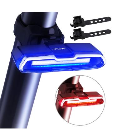CANWAY Bike Tail Light, Ultra Bright Bike Light USB Rechargeable, LED Bicycle Rear Light, Waterproof Helmet Light, 5 Light Mode Headlights with Red & Blue for Cycling Safety Flashlight Light Color-2