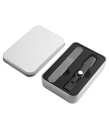 Sherum Nail Clippers Nail Clippers Set Large Opening Nail Clippers for Thick Nails Ultra Sharp Stainless Nail Clipper with Catcher (Black-B)
