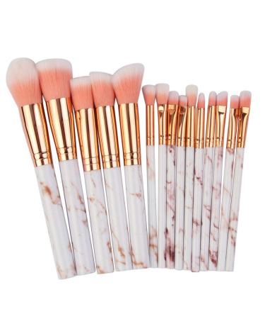 Buy 15-Piece Marble Makeup Brush Set | Multi-Functional Concealer Eyeshadow Lip Blush & Eyebrow Brushes | Free Shipping Worldwide - Buy Online on GoSupps.com