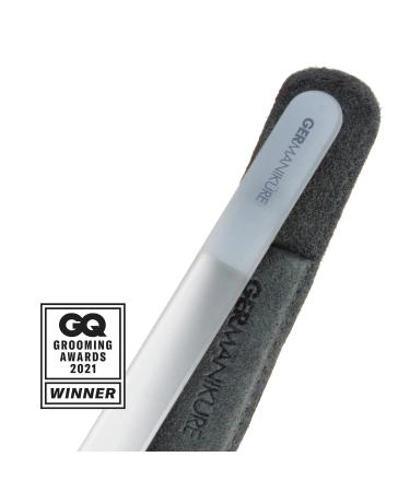 Germanikure 3pc Travel Manicure Set - Handmade in Solingen Germany, FINOX Stainless Steel Tools, Fingernail & Toenail Clippers, Glass Nail File in Leather Case - Buy Online on GoSupps.com