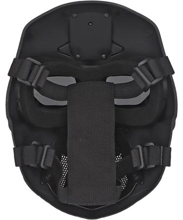 Aifordge Airsoft Mask - Adjustable Storm Hood Facial Mask for Paintball CS Tactical Cosplay & Outdoor Sports - Black Eye Protection Headgear - Buy Online on GoSupps.com