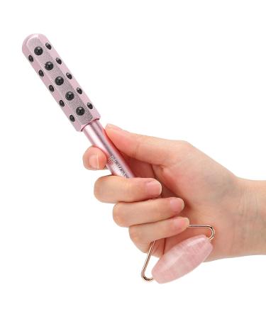 Facial Roller with Germanium Stones - Natural Jade Face Massage for Women | Anti-Aging Wrinkle Relief - Shop Internationally - Buy Online on GoSupps.com