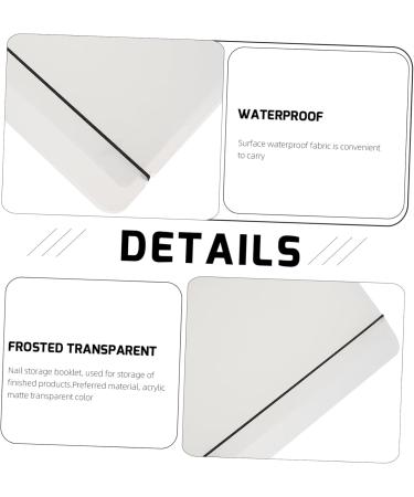 Housoutil 1set Piece Nail Art Organizer Nail Display Book Adhesive Book Finished Nail Sample Booklet Nail Salon Accessory Nail Display Holder Plastic Display Board Finished Product 23x18cm Transparent - Buy Online on GoSupps.com