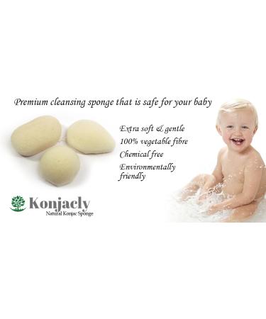 Natural Konjac sponges set of 5 for face & body. Suitable for all skin types: Normal dry oily sensitive and baby safe. Made from vegetable root fibre Eco-friendly and chemical free. Extra soft gentle exfoliate & deep cleaning. Help to remove dead skin cel - Buy Online on GoSupps.com