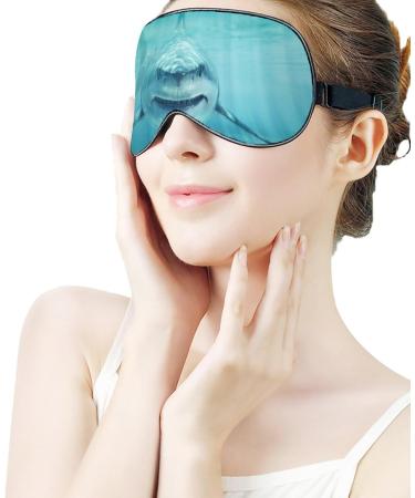 Buy Great White Shark Sleep Mask for Men & Women | Adjustable Soft Eye Mask for Comfortable Night Sleep - Ocean Style 5 - Buy Online on GoSupps.com