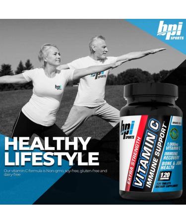 Buy BPI Sports Vitamin C Extra Strength 1000 mg - 120 Tablets for Immune Support - Buy Online on GoSupps.com