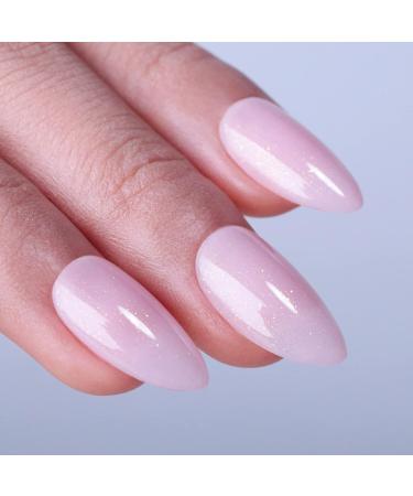 Ozzeal Jelly Gel Nail Polish 15ML Light Pink Gold Glitter Shimmer Neutral Sheer Nude Gel Polish Soak off UV LED Light Iridescent Translucent Sparkly Nail Gel Polish for Nail Art DIY Manicure Jelly Light Pink-gold Glitter - Buy Online on GoSupps.com
