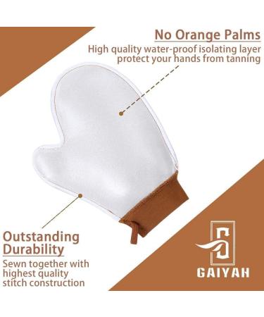 GAIYAH Self Tanning Mitt Applicator - Streak-free Fake Tan Mitt with Anti-slip Elastic Wrist for Seamless Application - Buy Online on GoSupps.com