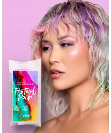 Celeb Luxury Color Depositing Conditioner + Bondfix Bond Rebuilder Festival Pack - Vivid Semi-Permanent Hair Color - Buy Online on GoSupps.com