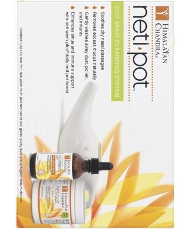 Himalayan Chandra ECO Neti Pot Sinus Cleansing System Starter Kit - Complete Solution for Sinus Relief - Buy Online on GoSupps.com