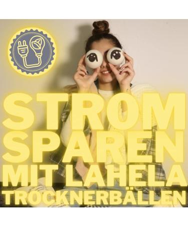 Buy Lahela XXL Dryer Balls (8cm) - 6 Pack with Lavender Oil - T V Certified 100% New Zealand Wool for Soft Fresh Laundry & Energy Savings - Buy Online on GoSupps.com