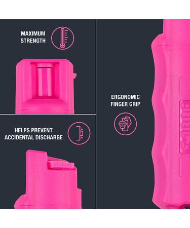 SABRE Personal Safety Kit With Pepper Spray and Personal Alarm, 25 Bursts, Intuitive Finger Grip, 120dB Alarm, Audible Up To 1,280-Feet (390-Meters) Pink - Buy Online on GoSupps.com